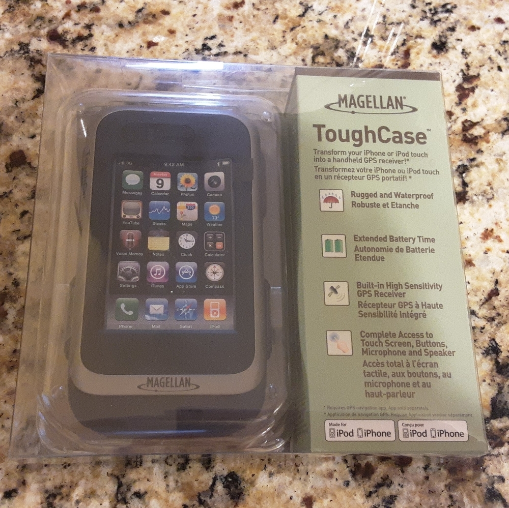 MAGELLAN TOUGH CASE, NEW IN BOX, WITHOUT TAGS FOR iPOD & iPHONE;